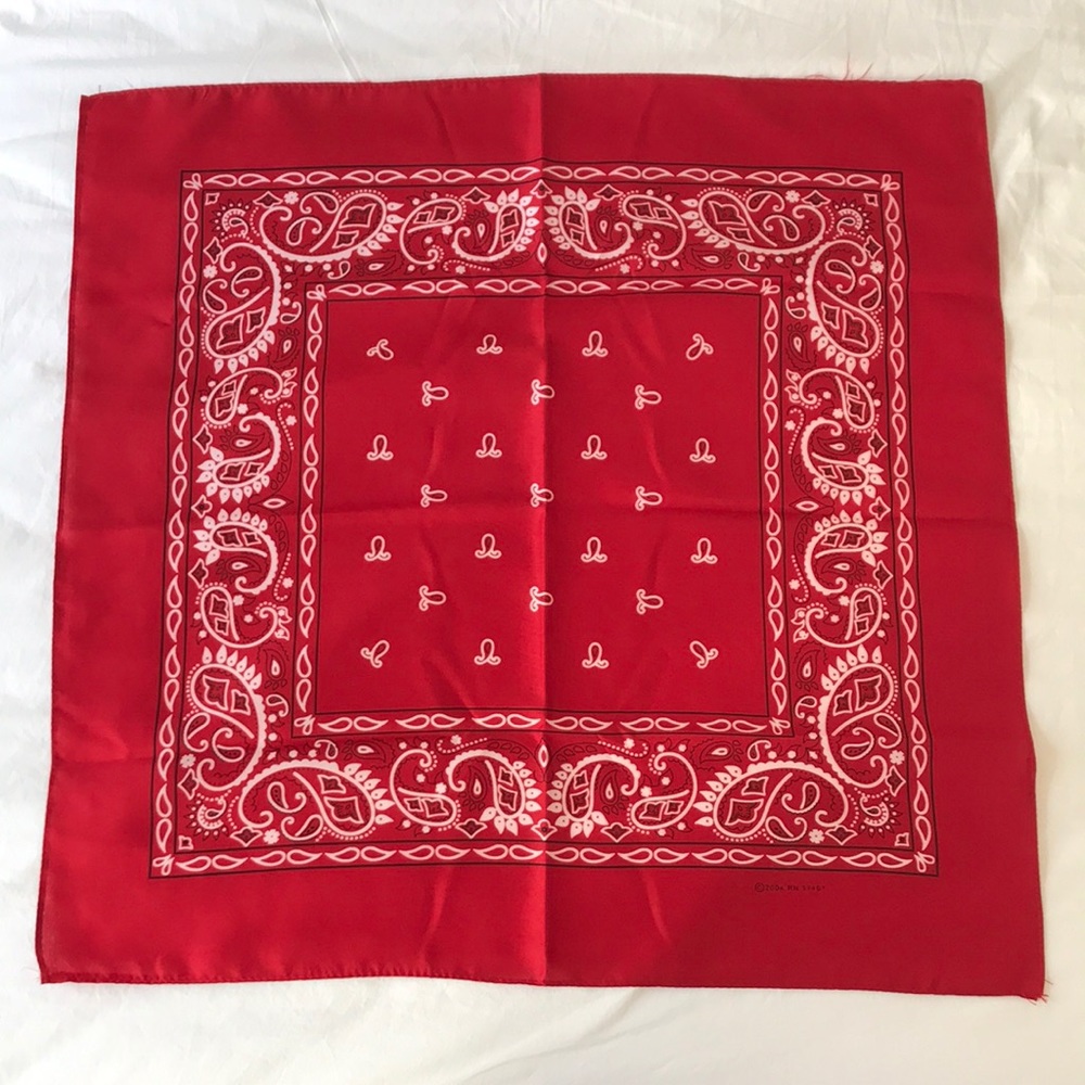 Scarf neckerchief Bandana red like new